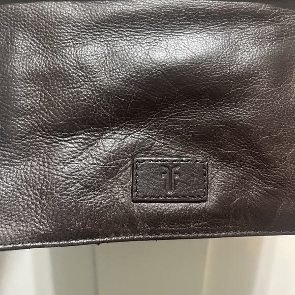 Frye Jade Leather Crossbody Or Double Chain Strap Shoulder Purse Brown MSRP $198 - Picture 10 of 16